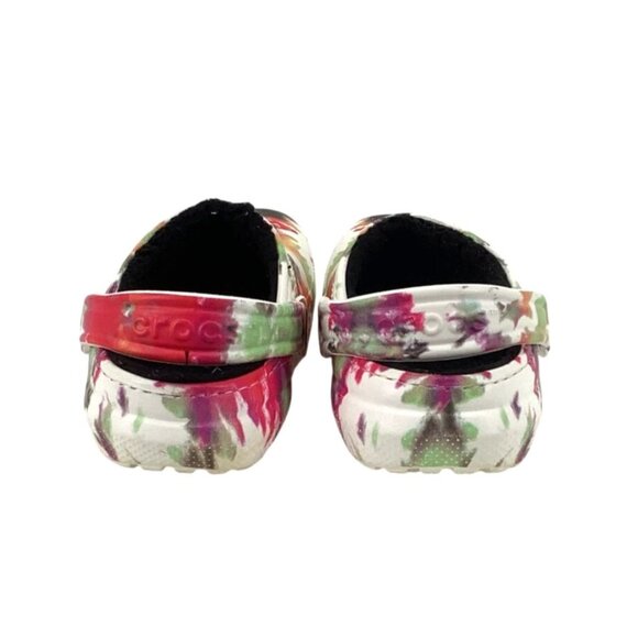 Crocs Classic Clog Tie-Dye Multicolor Youth Girls Size 1 Shoes - Picture 3 of 6
